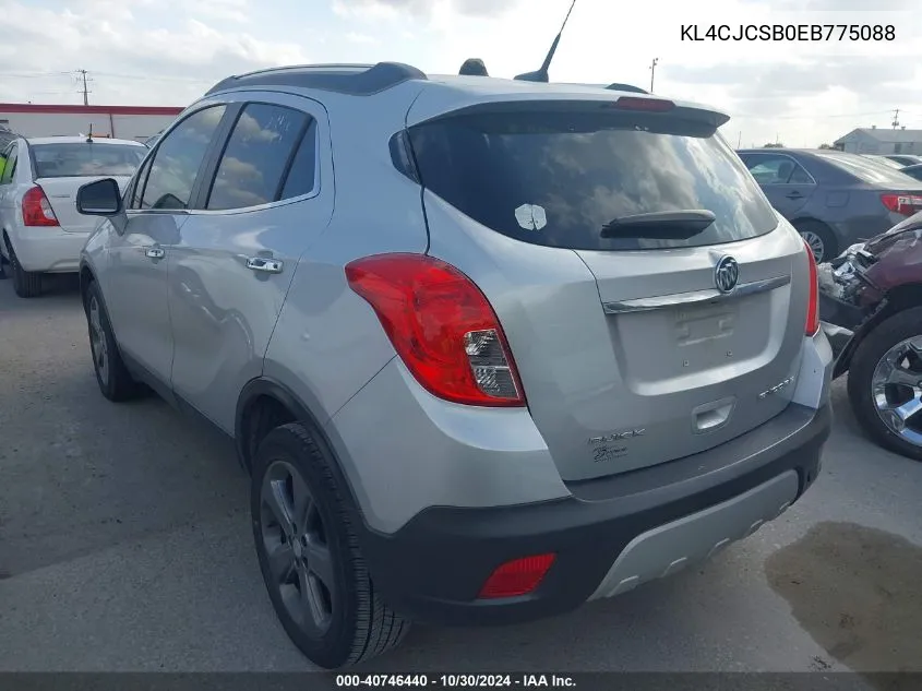 2014 Buick Encore Leather VIN: KL4CJCSB0EB775088 Lot: 40746440