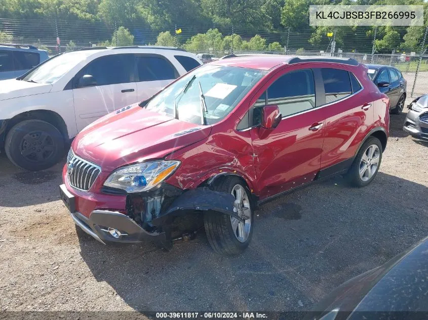 2015 Buick Encore Convenience VIN: KL4CJBSB3FB266995 Lot: 39611817