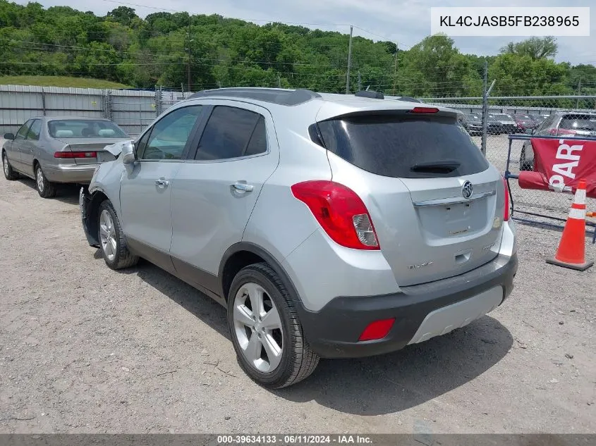 2015 Buick Encore VIN: KL4CJASB5FB238965 Lot: 39634133