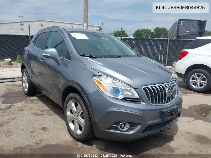 2015 Buick Encore Convenience VIN: KL4CJFSB0FB044826 Lot: 39760933