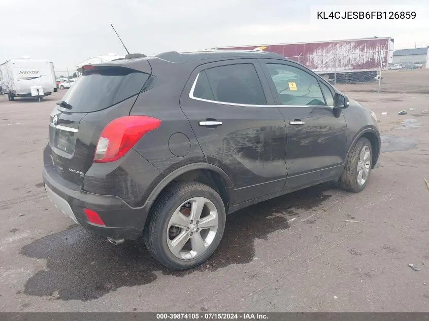 2015 Buick Encore VIN: KL4CJESB6FB126859 Lot: 39874105