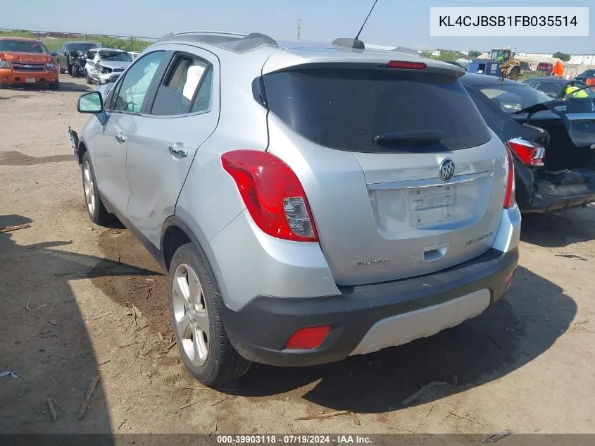 KL4CJBSB1FB035514 2015 Buick Encore Convenience