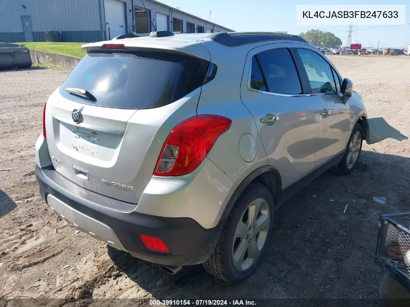 2015 Buick Encore VIN: KL4CJASB3FB247633 Lot: 39910154