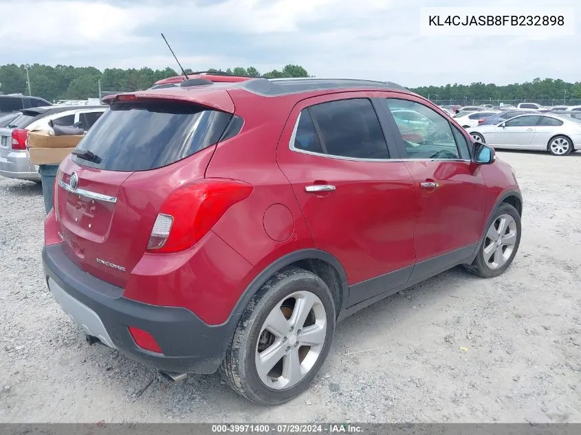 2015 Buick Encore VIN: KL4CJASB8FB232898 Lot: 39971400