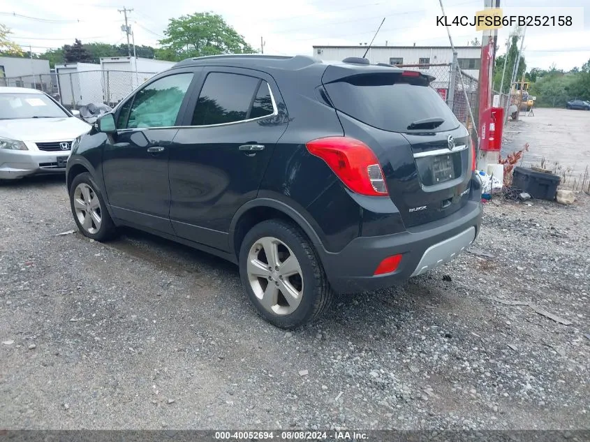 2015 Buick Encore Convenience VIN: KL4CJFSB6FB252158 Lot: 40052694