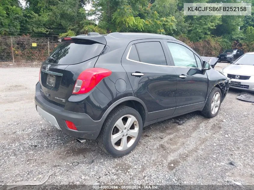 2015 Buick Encore Convenience VIN: KL4CJFSB6FB252158 Lot: 40052694