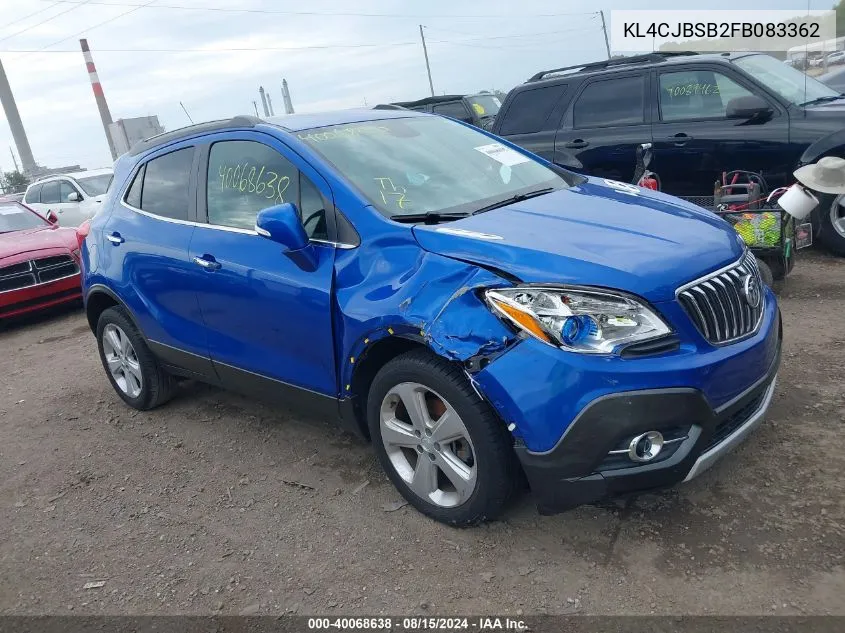 2015 Buick Encore Convenience VIN: KL4CJBSB2FB083362 Lot: 40068638