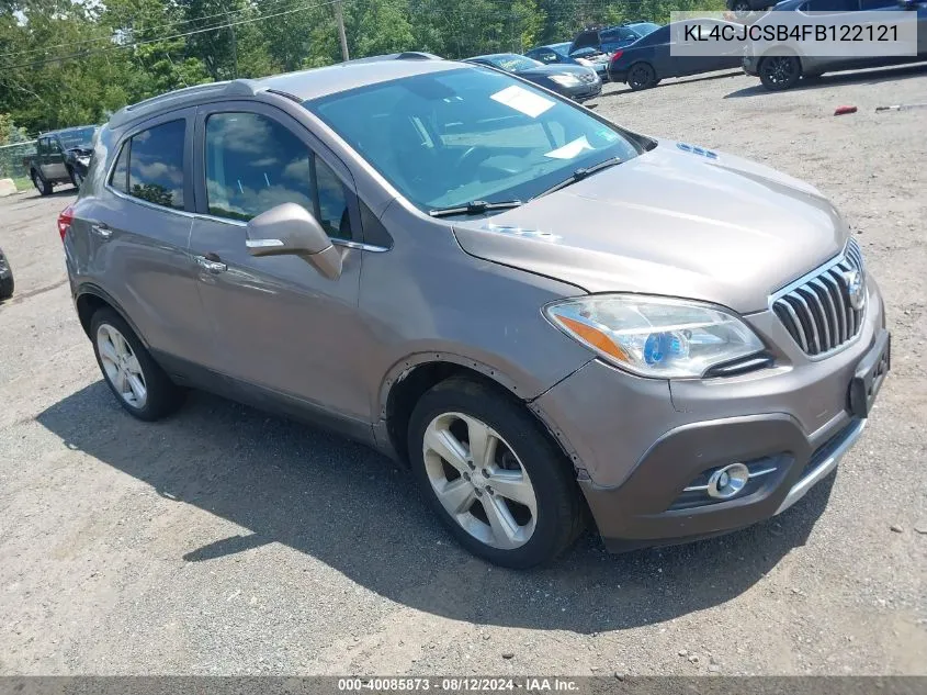 2015 Buick Encore Leather VIN: KL4CJCSB4FB122121 Lot: 40085873