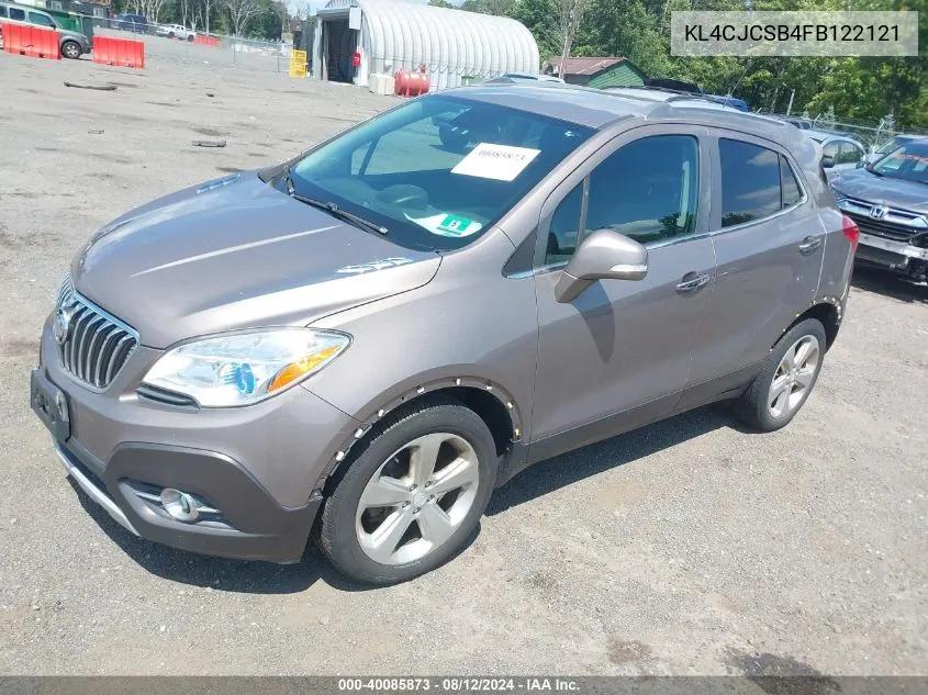 2015 Buick Encore Leather VIN: KL4CJCSB4FB122121 Lot: 40085873