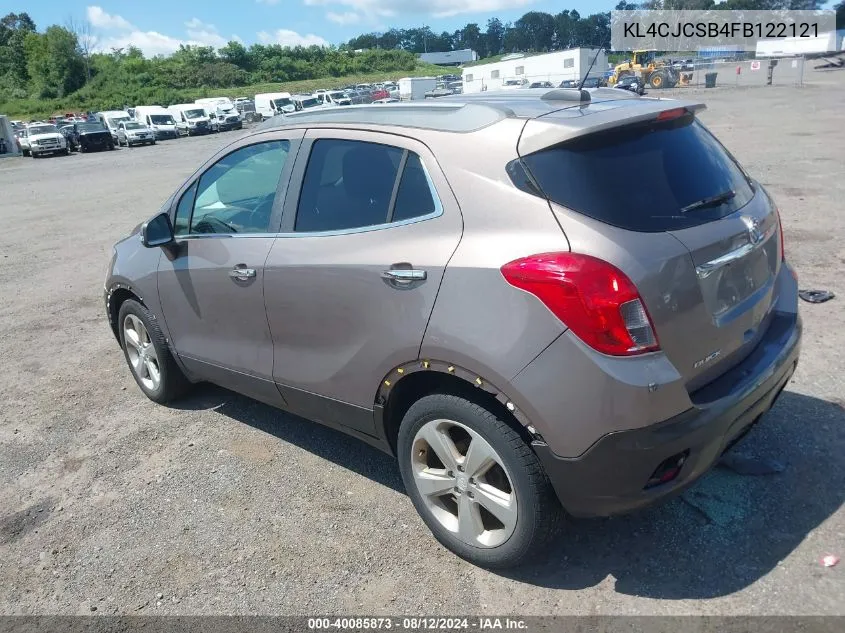 2015 Buick Encore Leather VIN: KL4CJCSB4FB122121 Lot: 40085873