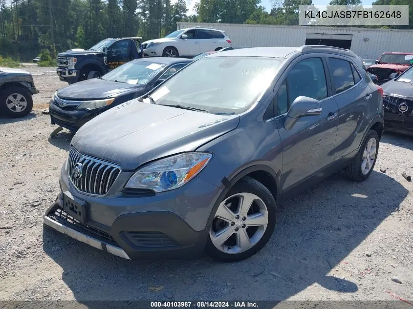 2015 Buick Encore VIN: KL4CJASB7FB162648 Lot: 40103987