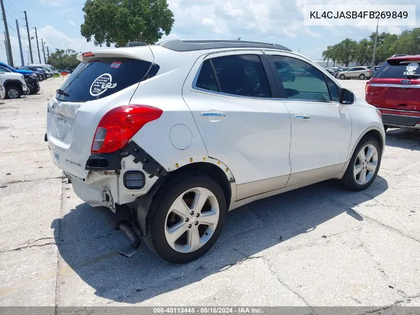 2015 Buick Encore VIN: KL4CJASB4FB269849 Lot: 40113445