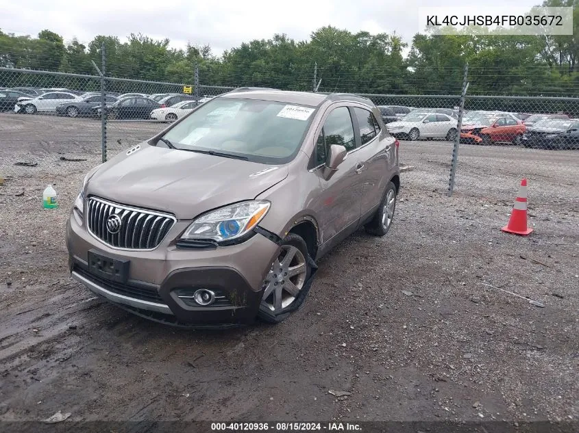 2015 Buick Encore Premium VIN: KL4CJHSB4FB035672 Lot: 40120936