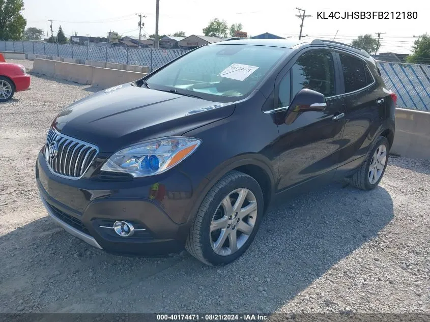 2015 Buick Encore Premium VIN: KL4CJHSB3FB212180 Lot: 40174471