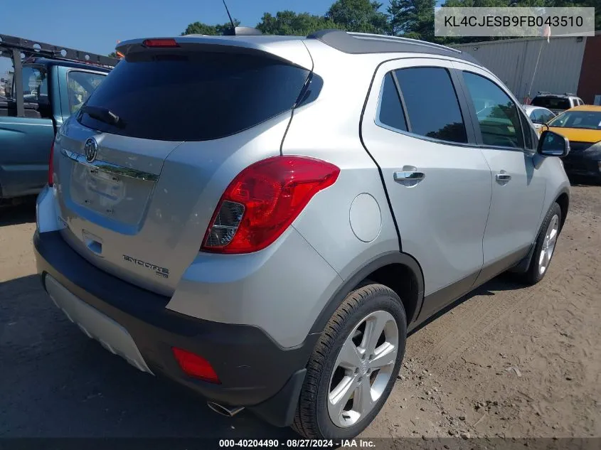 2015 Buick Encore VIN: KL4CJESB9FB043510 Lot: 40204490