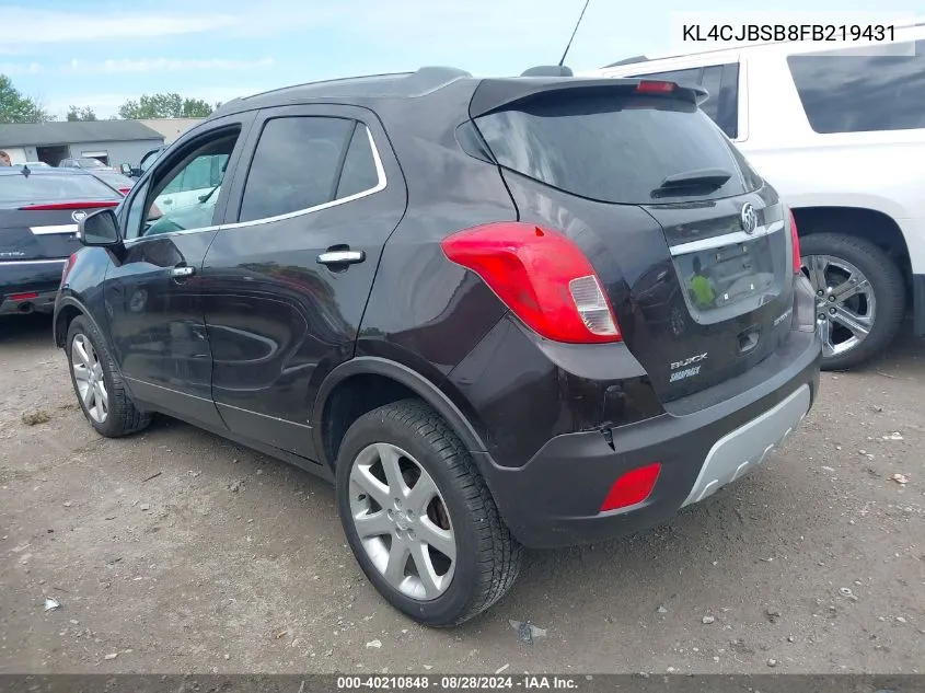 KL4CJBSB8FB219431 2015 Buick Encore Convenience