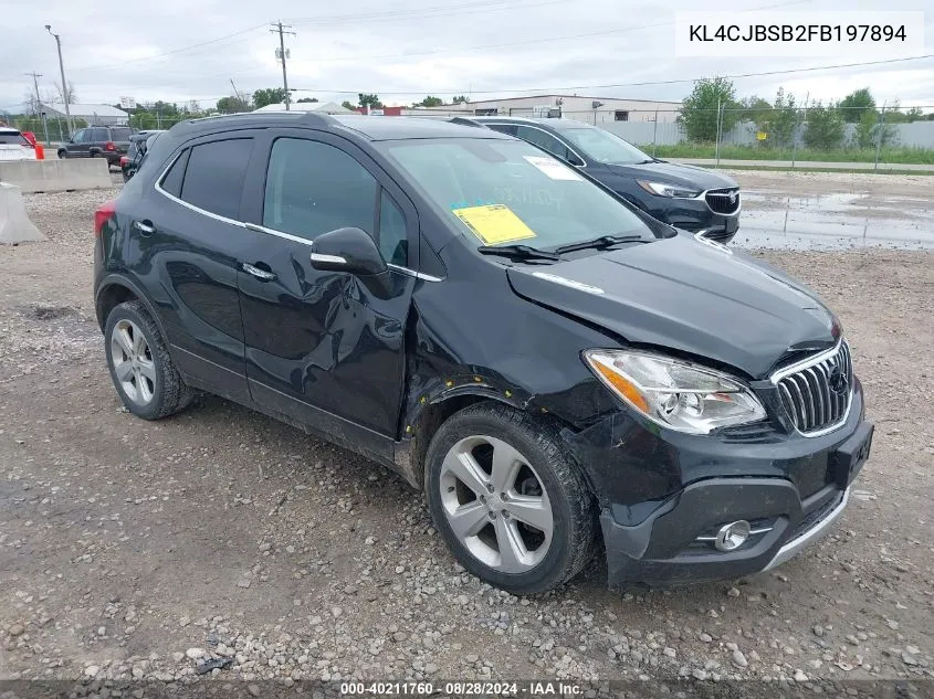 2015 Buick Encore Convenience VIN: KL4CJBSB2FB197894 Lot: 40211760