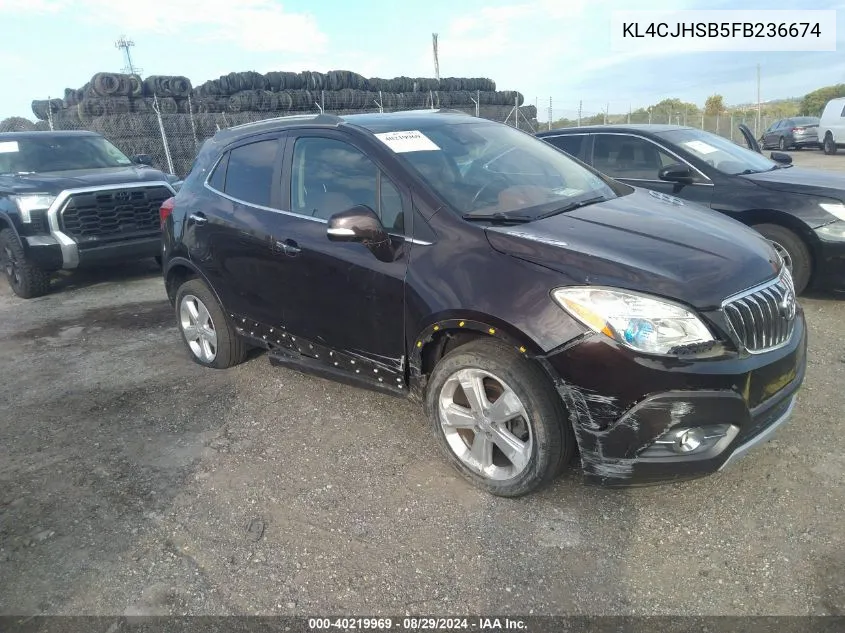 2015 Buick Encore Premium VIN: KL4CJHSB5FB236674 Lot: 40219969