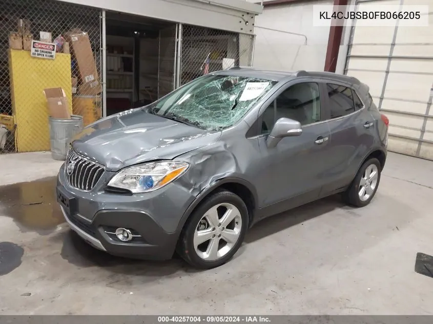 2015 Buick Encore Convenience VIN: KL4CJBSB0FB066205 Lot: 40257004