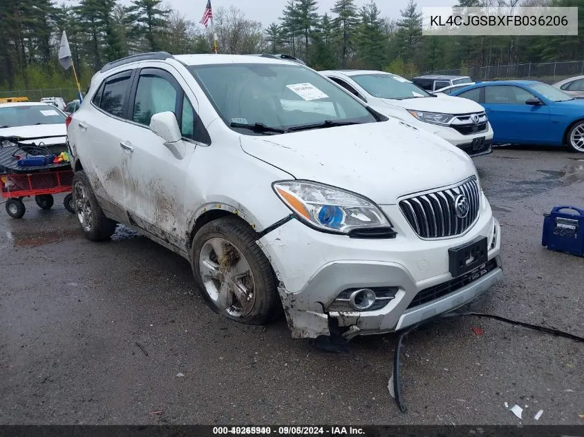 2015 Buick Encore Leather VIN: KL4CJGSBXFB036206 Lot: 40265940