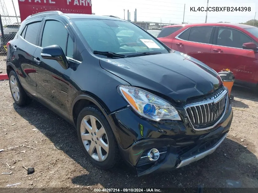 2015 Buick Encore Leather VIN: KL4CJCSBXFB244398 Lot: 40297214