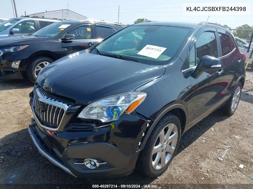 2015 Buick Encore Leather VIN: KL4CJCSBXFB244398 Lot: 40297214