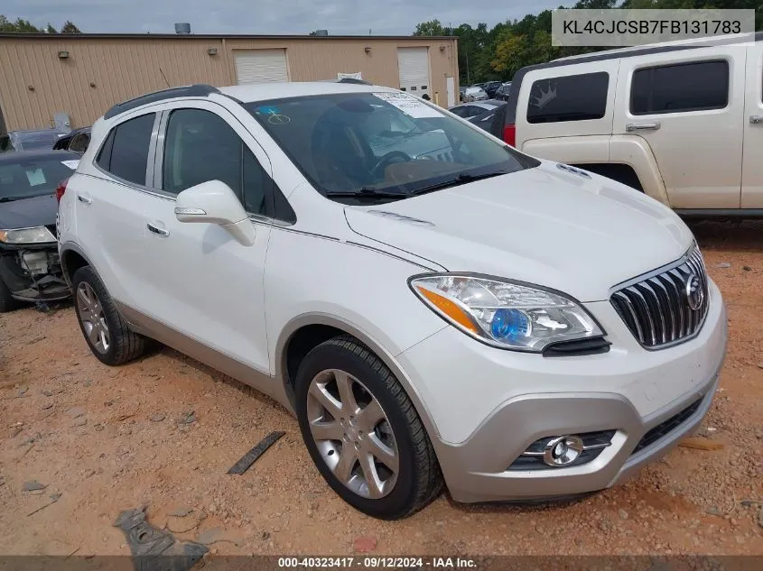 2015 Buick Encore Leather VIN: KL4CJCSB7FB131783 Lot: 40323417