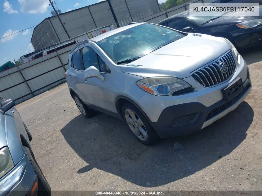 2015 Buick Encore VIN: KL4CJASB6FB117040 Lot: 40440348