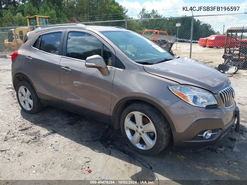 2015 Buick Encore Convenience VIN: KL4CJFSB3FB196597 Lot: 40479284