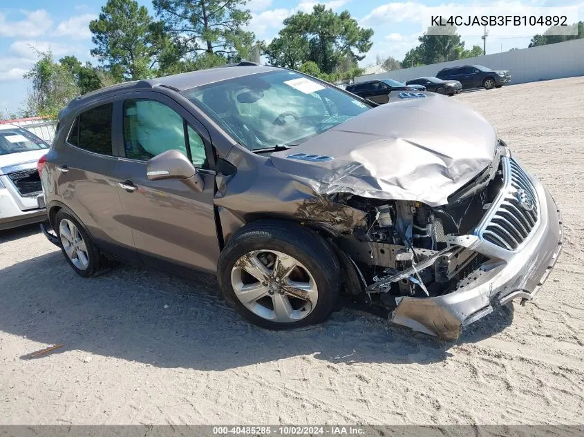 KL4CJASB3FB104892 2015 Buick Encore