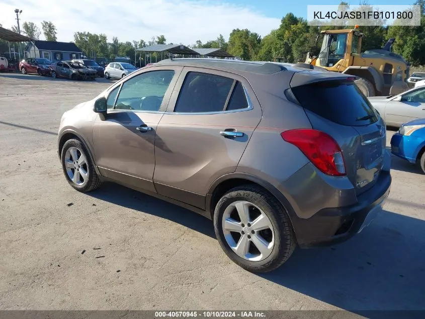 2015 Buick Encore VIN: KL4CJASB1FB101800 Lot: 40570945