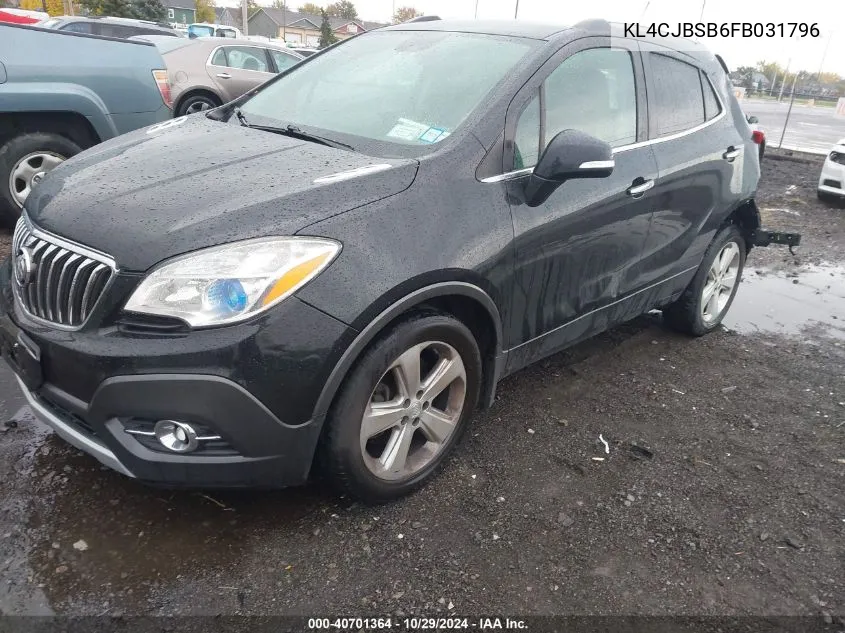 2015 Buick Encore Convenience VIN: KL4CJBSB6FB031796 Lot: 40701364