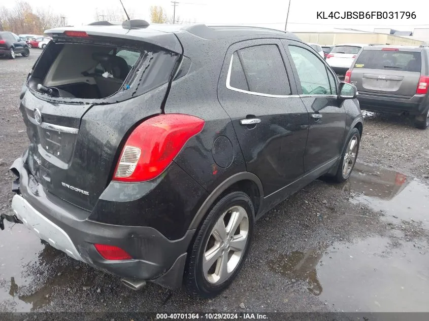 2015 Buick Encore Convenience VIN: KL4CJBSB6FB031796 Lot: 40701364