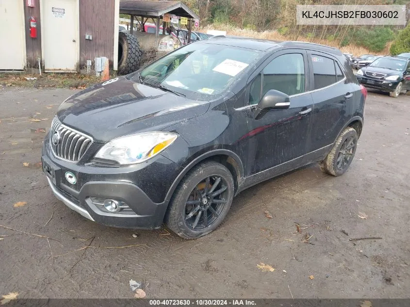 2015 Buick Encore Premium VIN: KL4CJHSB2FB030602 Lot: 40723630