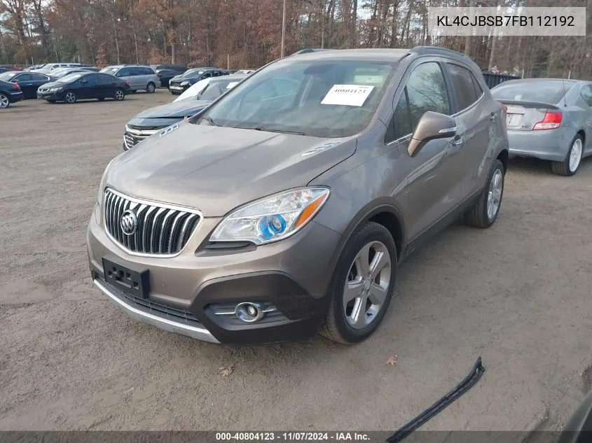 KL4CJBSB7FB112192 2015 Buick Encore Convenience