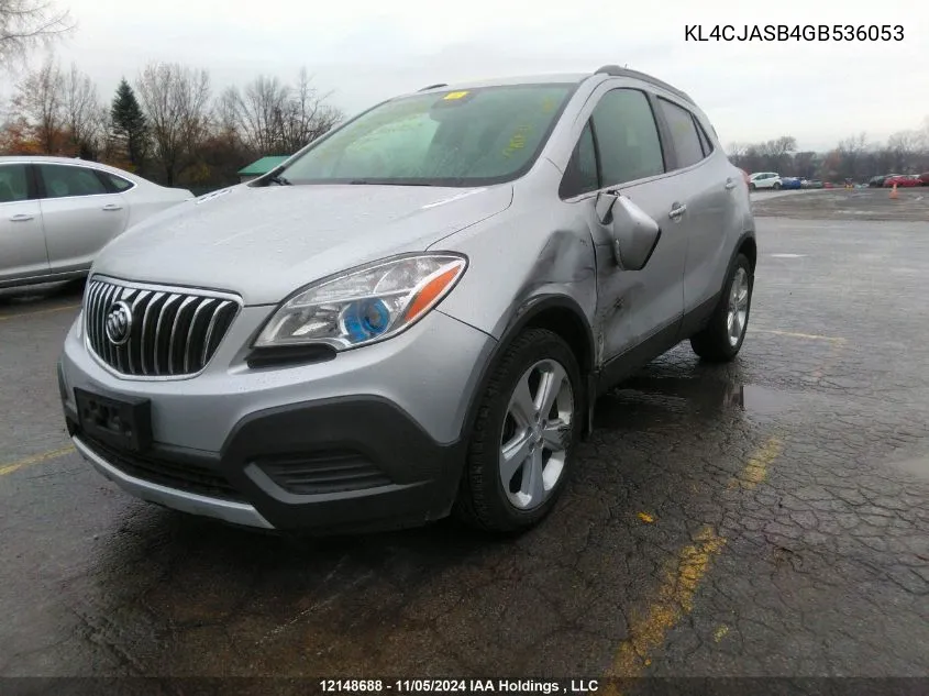 2016 Buick Encore VIN: KL4CJASB4GB536053 Lot: 12148688