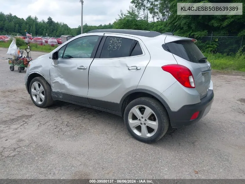 2016 Buick Encore VIN: KL4CJESB5GB639389 Lot: 39550137