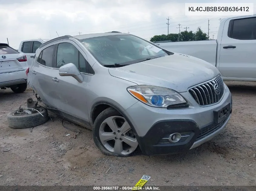 2016 Buick Encore Convenience VIN: KL4CJBSB5GB636412 Lot: 39560757