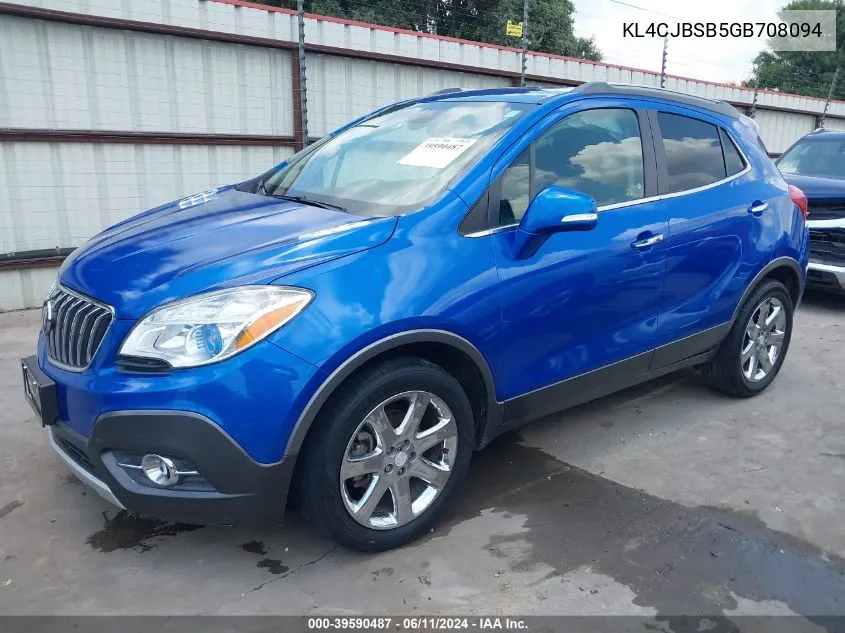 KL4CJBSB5GB708094 2016 Buick Encore Convenience