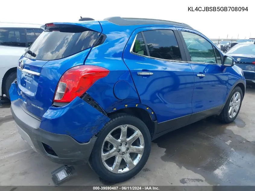 KL4CJBSB5GB708094 2016 Buick Encore Convenience