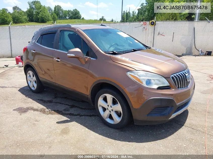 KL4CJASB7GB675478 2016 Buick Encore