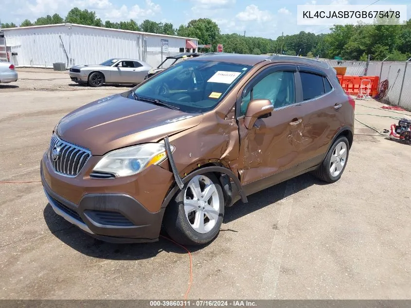 KL4CJASB7GB675478 2016 Buick Encore