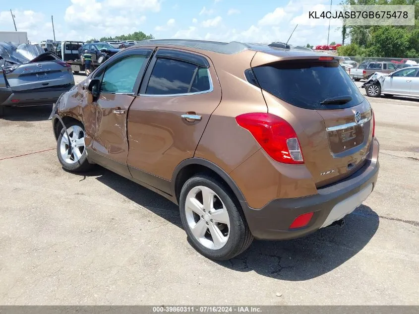 KL4CJASB7GB675478 2016 Buick Encore