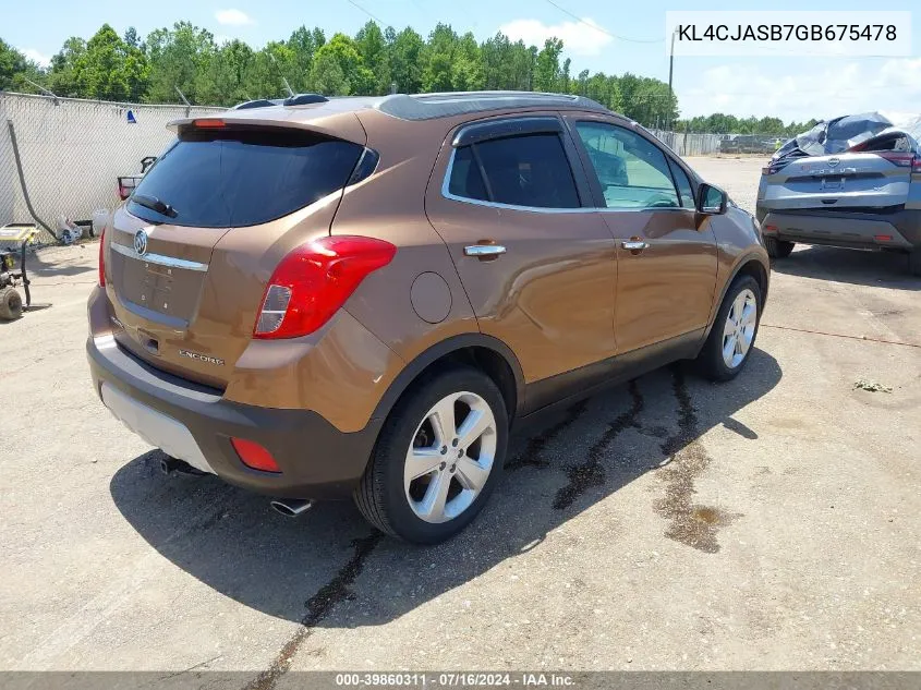 KL4CJASB7GB675478 2016 Buick Encore