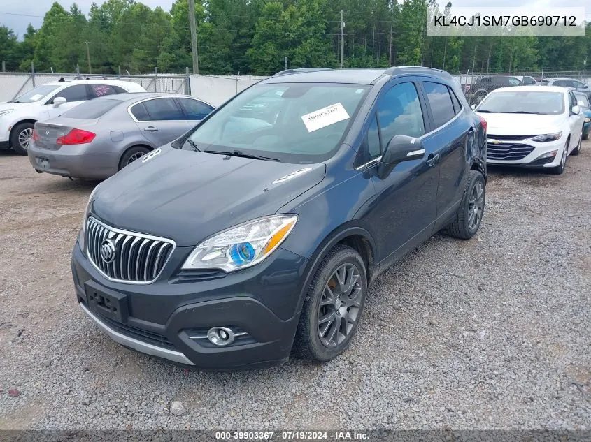 KL4CJ1SM7GB690712 2016 Buick Encore Sport Touring