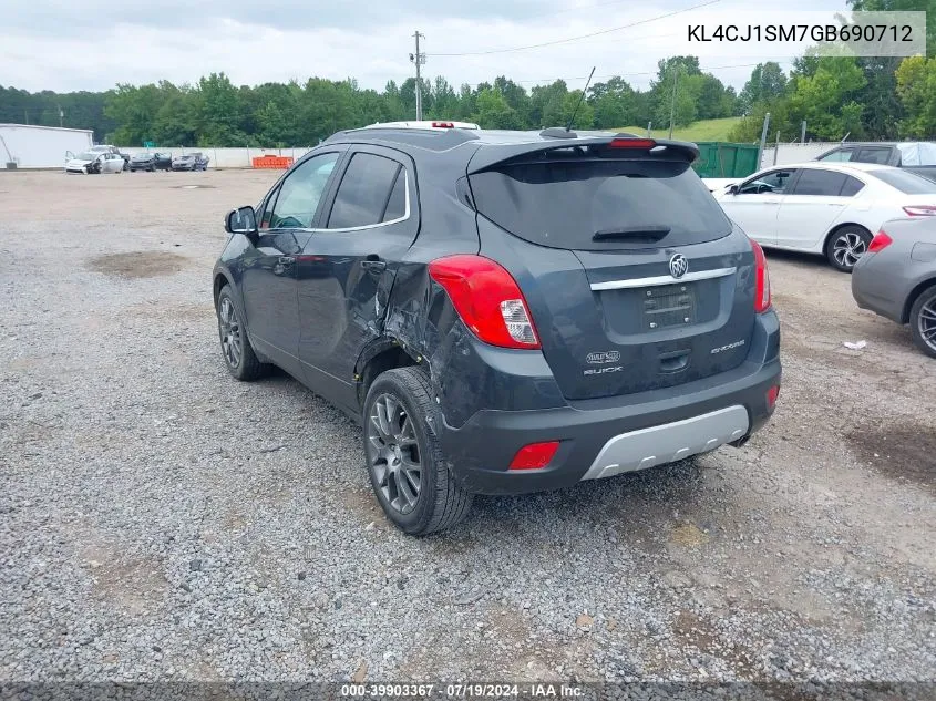 KL4CJ1SM7GB690712 2016 Buick Encore Sport Touring