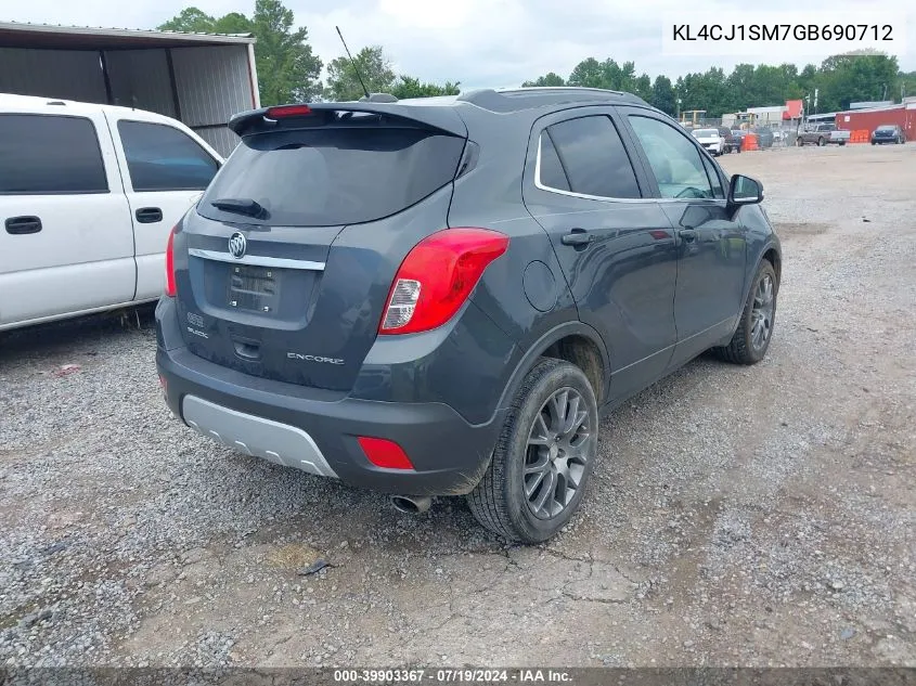 KL4CJ1SM7GB690712 2016 Buick Encore Sport Touring