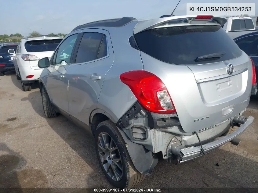 KL4CJ1SM0GB534253 2016 Buick Encore Sport Touring