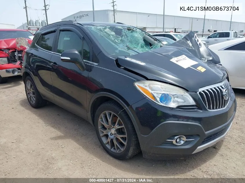 KL4CJ1SM0GB673704 2016 Buick Encore Sport Touring