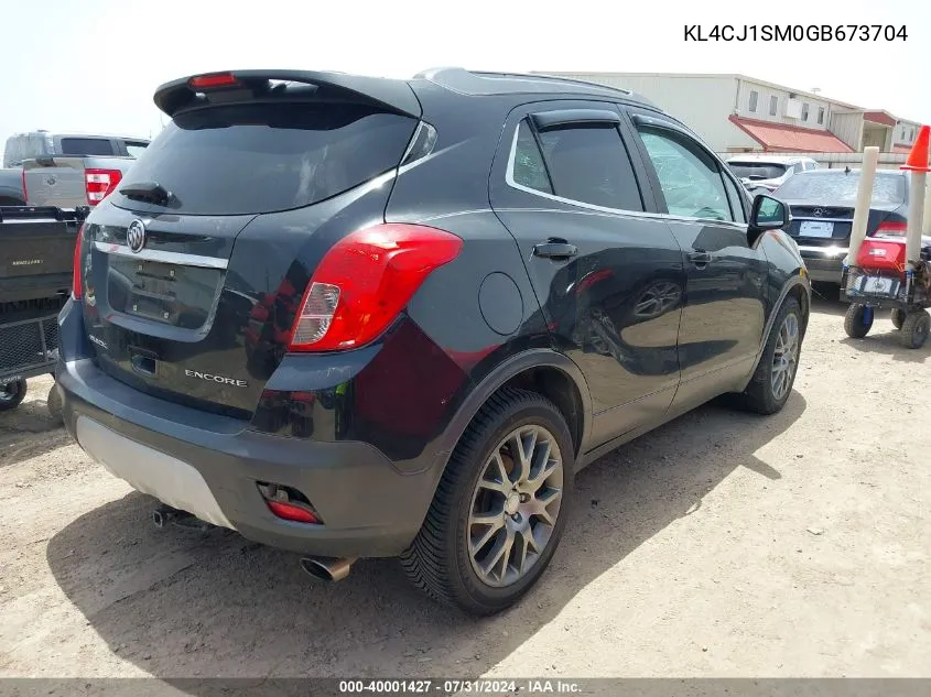 KL4CJ1SM0GB673704 2016 Buick Encore Sport Touring